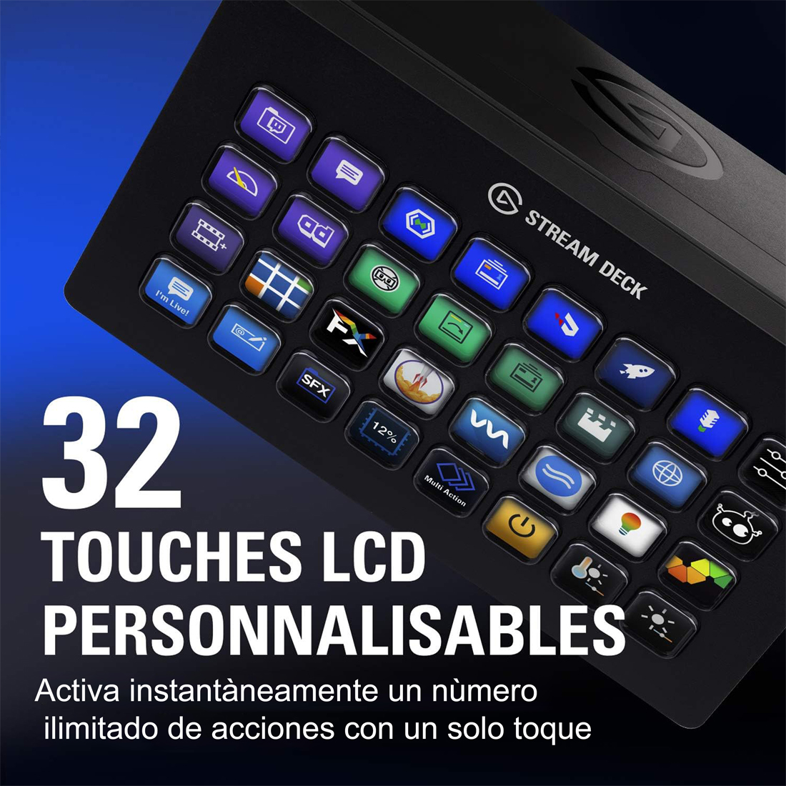 CONTROL DE ESTUDIO ELGATO STREAM DECK XL CON 32 TECLAS PERSONALIZABLES - 2