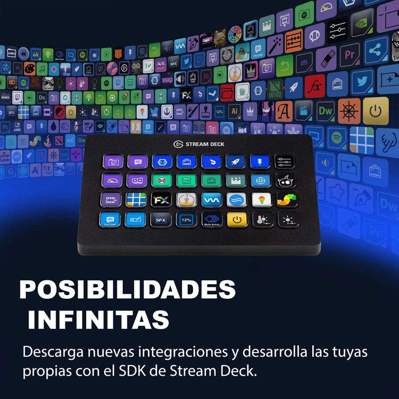 CONTROL DE ESTUDIO ELGATO STREAM DECK XL CON 32 TECLAS PERSONALIZABLES - 3