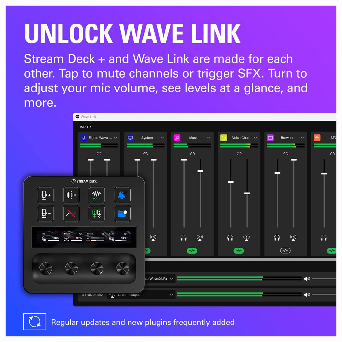 CONTROL DE ESTUDIO ELGATO STREAM DECK PLUS CON MEZCLADOR DE AUDIO 8 TECLAS Y 4 DIALES - 3