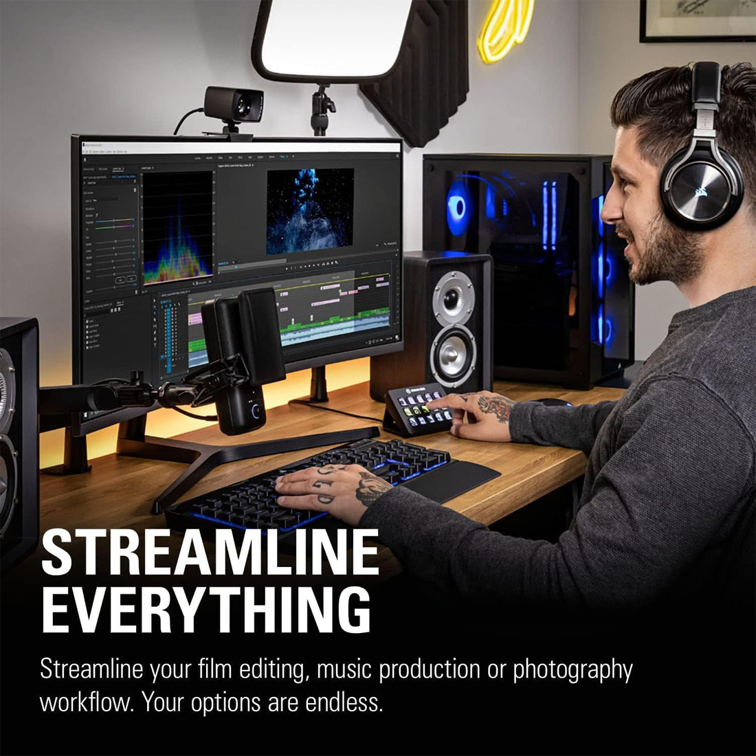 CONTROL DE ESTUDIO ELGATO STREAM DECK MK.2 CON 15 TECLAS PERSONALIZABLES - 3