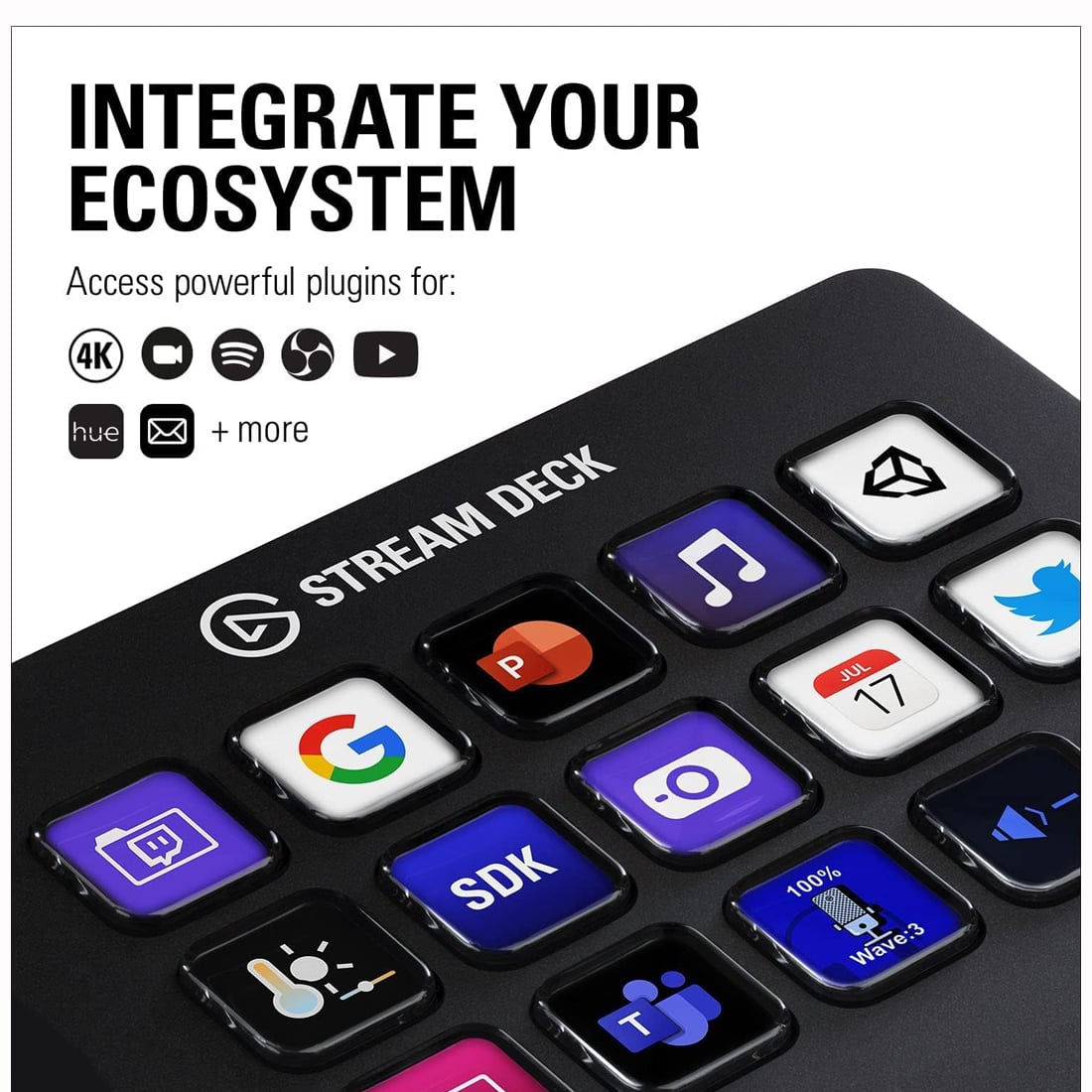 CONTROL DE ESTUDIO ELGATO STREAM DECK MK.2 CON 15 TECLAS PERSONALIZABLES - 4