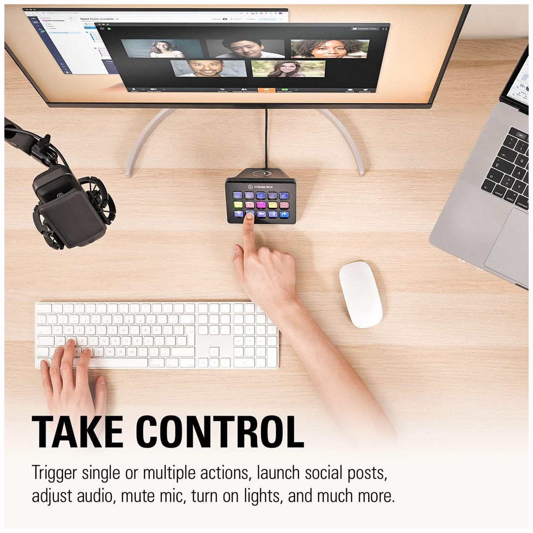 CONTROL DE ESTUDIO ELGATO STREAM DECK MK.2 CON 15 TECLAS PERSONALIZABLES - 5