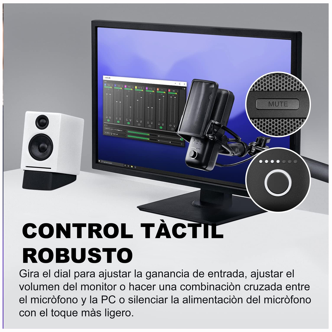 MICROFONO ELGATO WAVE 3 CONDENSADOR USB Y MEZCLADOR DIGITAL - 5