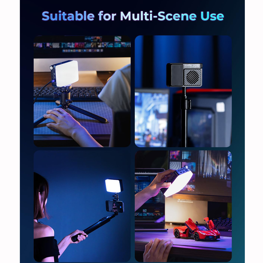 LUZ DE VIDEO SMALLRIG RM 25C LED RGB POTENCIA DE 25W - 5