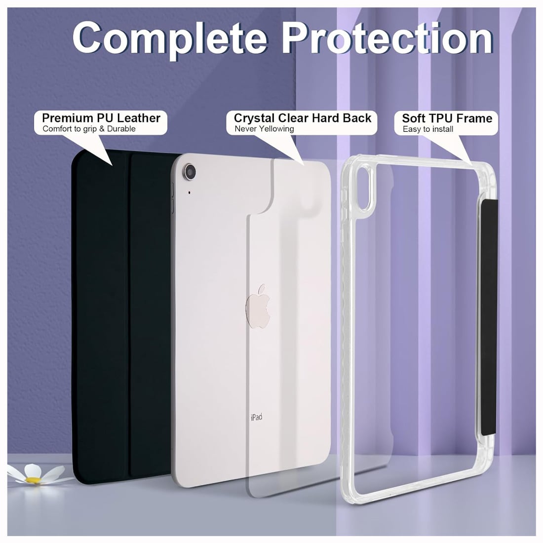 CASE SMART PARA IPAD 11VA GENERACIÓN CHIP A16 - BLACK - 3