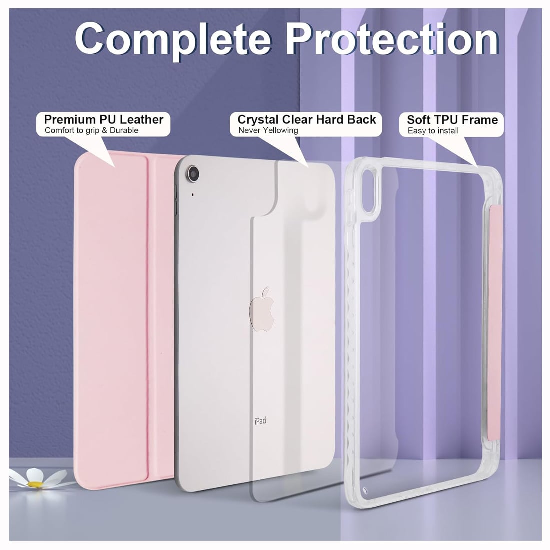 CASE SMART PARA IPAD 11VA GENERACION A16 2025 - PINK - 2