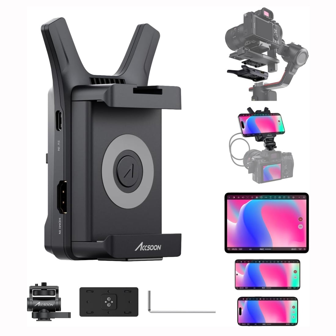 ACCSOON CINEVIEW NANO TRANSMISOR DE VIDEO INALÁMBRICO HDMI 1080P60 / NEGRO - 1