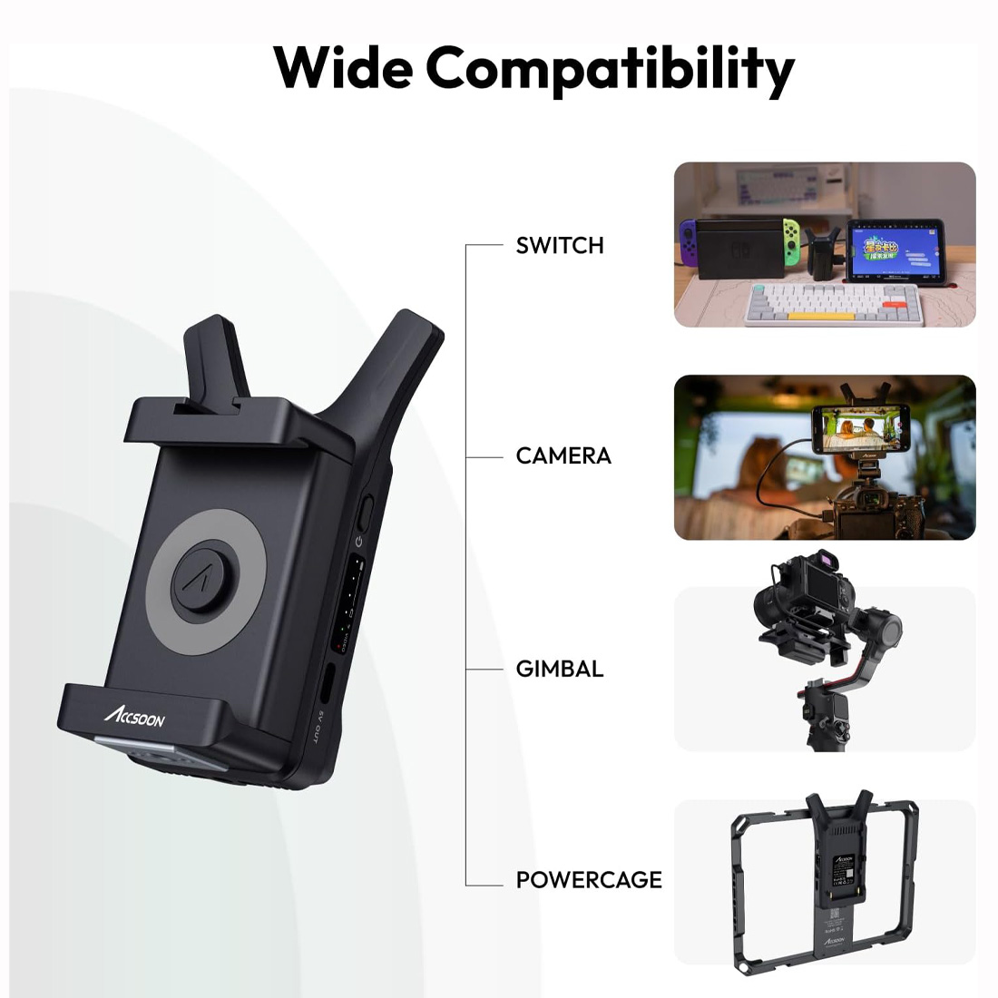ACCSOON CINEVIEW NANO TRANSMISOR DE VIDEO INALÁMBRICO HDMI 1080P60 / NEGRO - 3