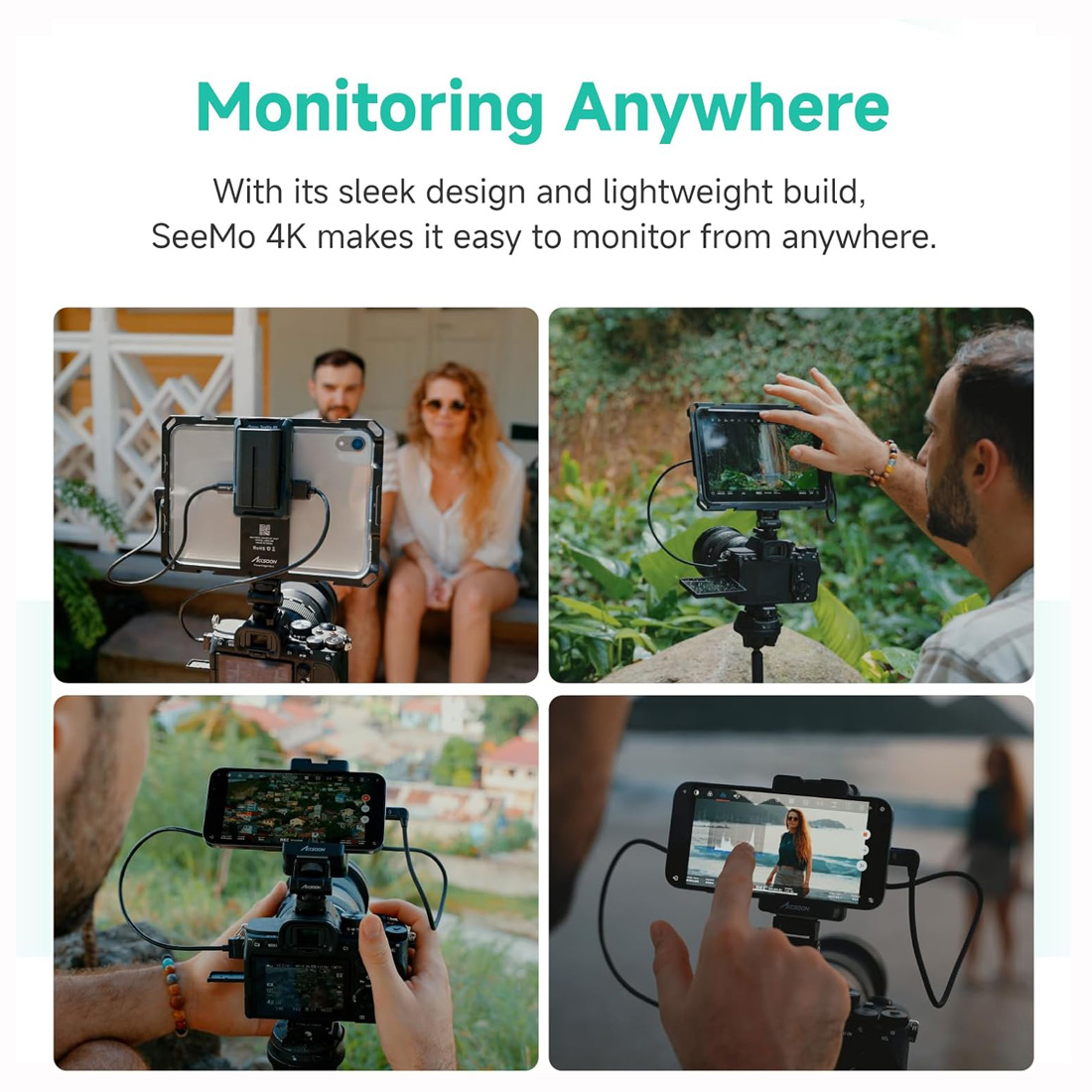 ACCSOON SEEMO 4K TRANSMISOR DE VIDEO INALÁMBRICO PARA IPHONE Y IPAD - 4