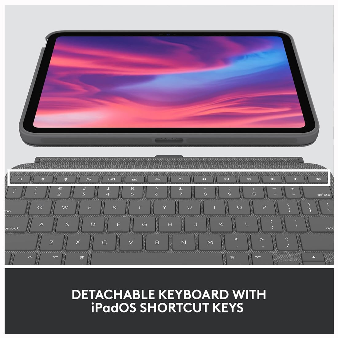 TECLADO LOGITECH COMBO TOUCH PARA IPAD A16 10MA 11VA GENERACION - INGLÉS - 3