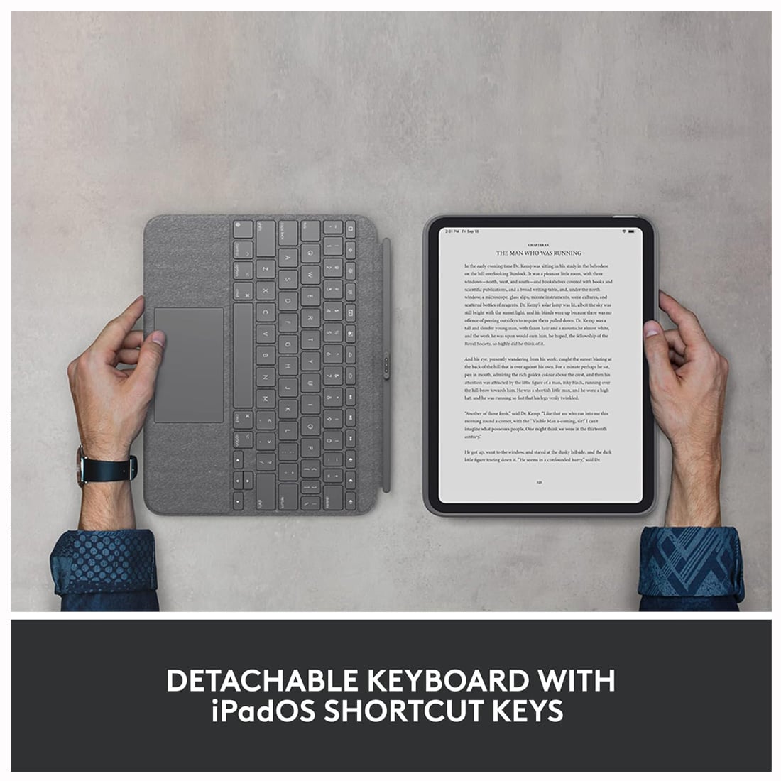 TECLADO LOGITECH COMBO TOUCH PARA IPAD A16 10MA 11VA GENERACION - INGLÉS - 4