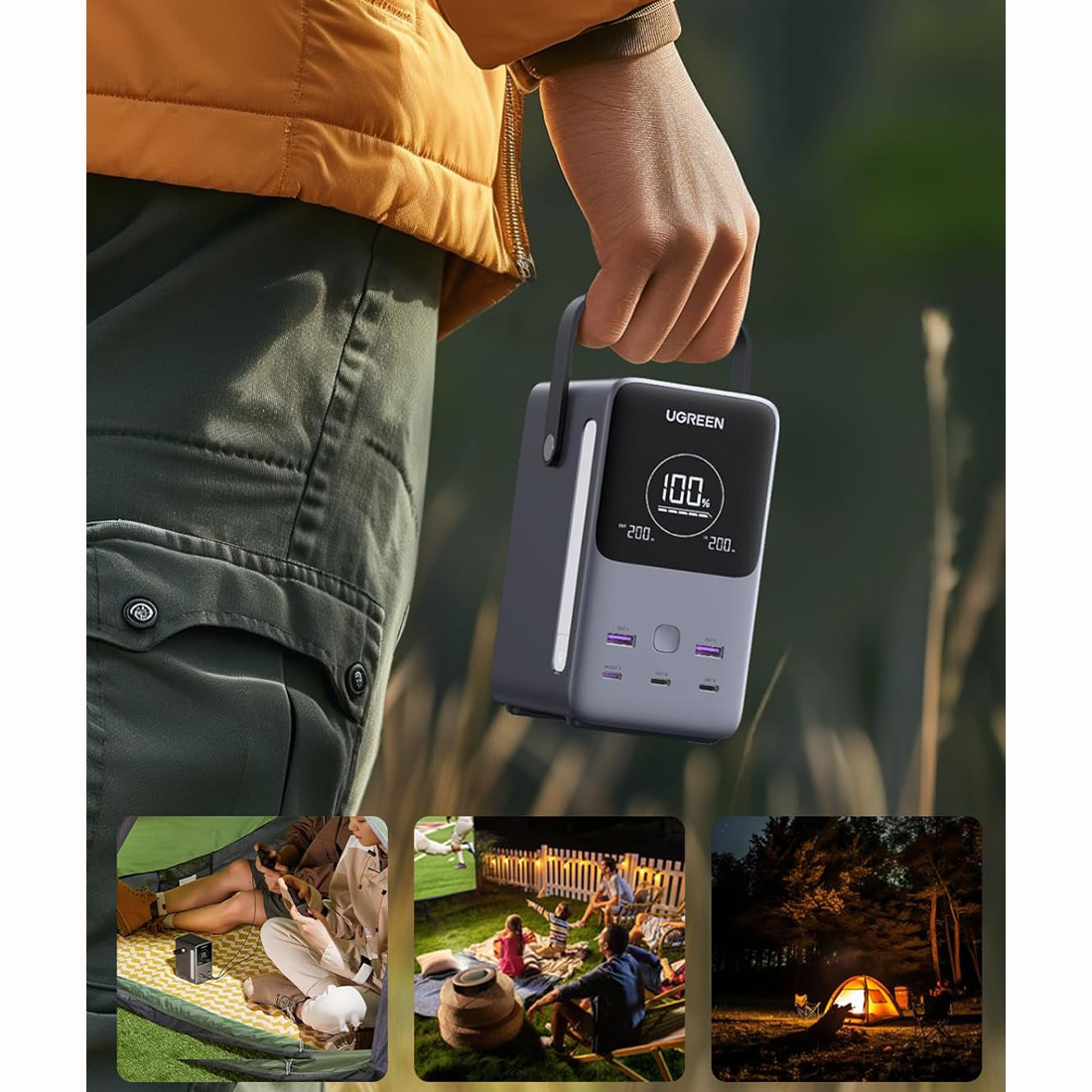 POWER BANK UGREEN NEXODE 48,000MAH FAST CHARGE 300W 5-PUERTOS - 5