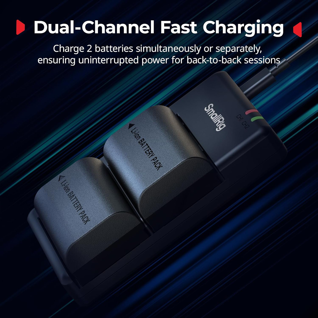 BATERÍAS SMALLRIG E6P-BR24 KIT PARA CAMARAS CANON LP-E6P - 5
