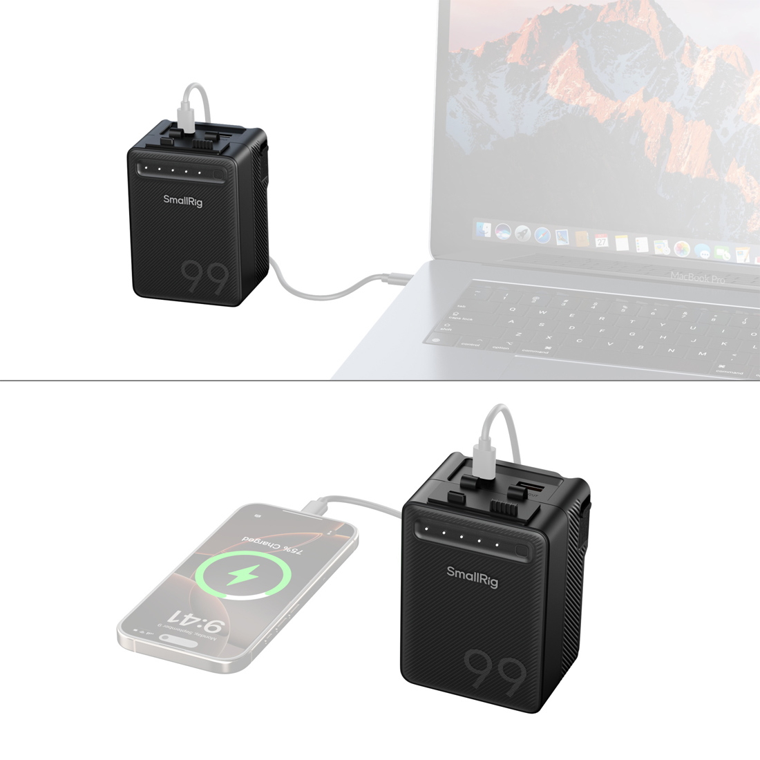 BATERIA SMALLRIG VB99 LITE MINI V MOUNT 65W D-TAP - 3
