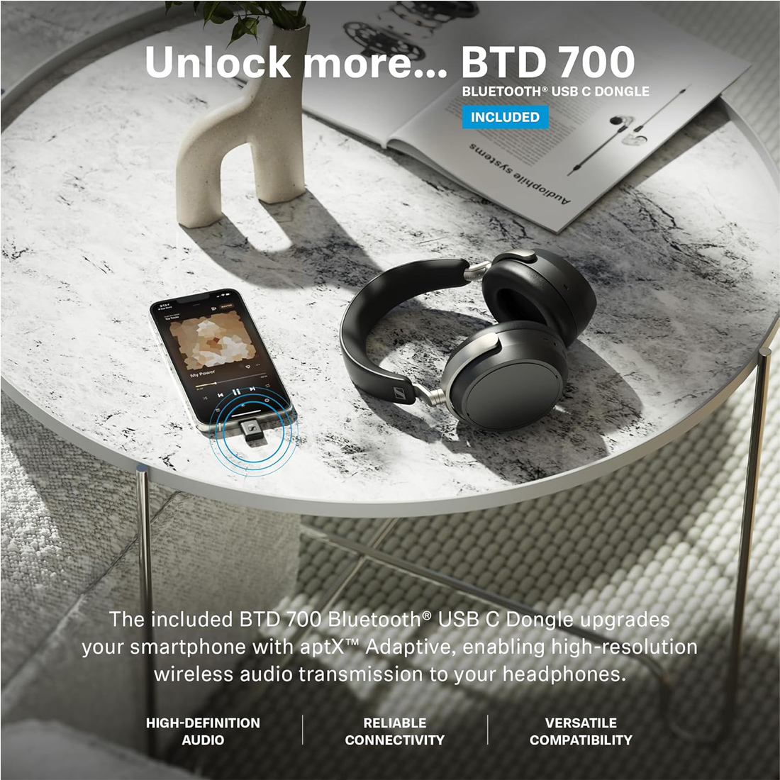 AUDÍFONOS SENNHEISER HDB 630 AUDIOPHILE CERRADOS BLUETOOTH 60HORAS - 3