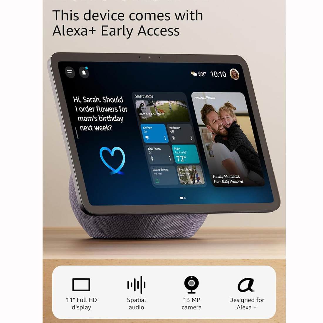 AMAZON ECHO SHOW  11 (2025) PANTALLA FULL HD SONIDO ESPACIAL - 2