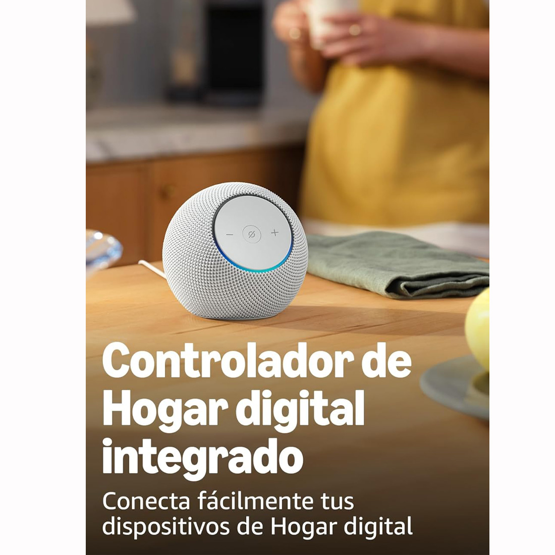 AMAZON ECHO DOT MAX (2025) ALEXA+ ALTAVOZ INTELIGENTE - BLANCO GLACIAR - 2