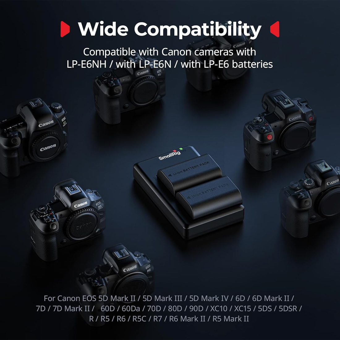 BATERÍA SMALLRIG E6P-BR24 PARA CÁMARAS CANON LP-E6P - 2
