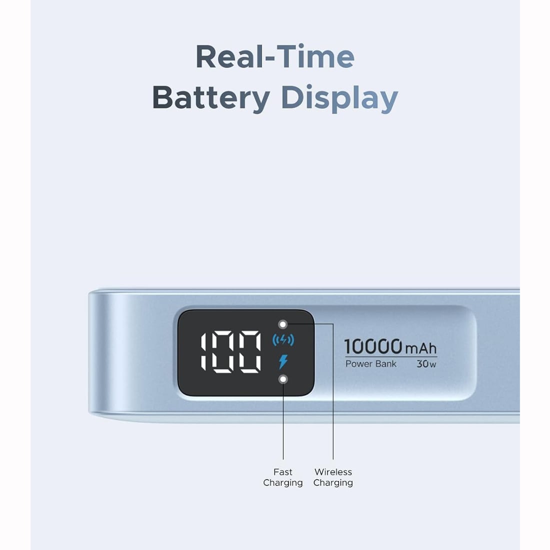 BATERIA INALÁMBRICA UGREEN MAGFLOW 10,000MAH 30W PARA TELÉFONOS - 5