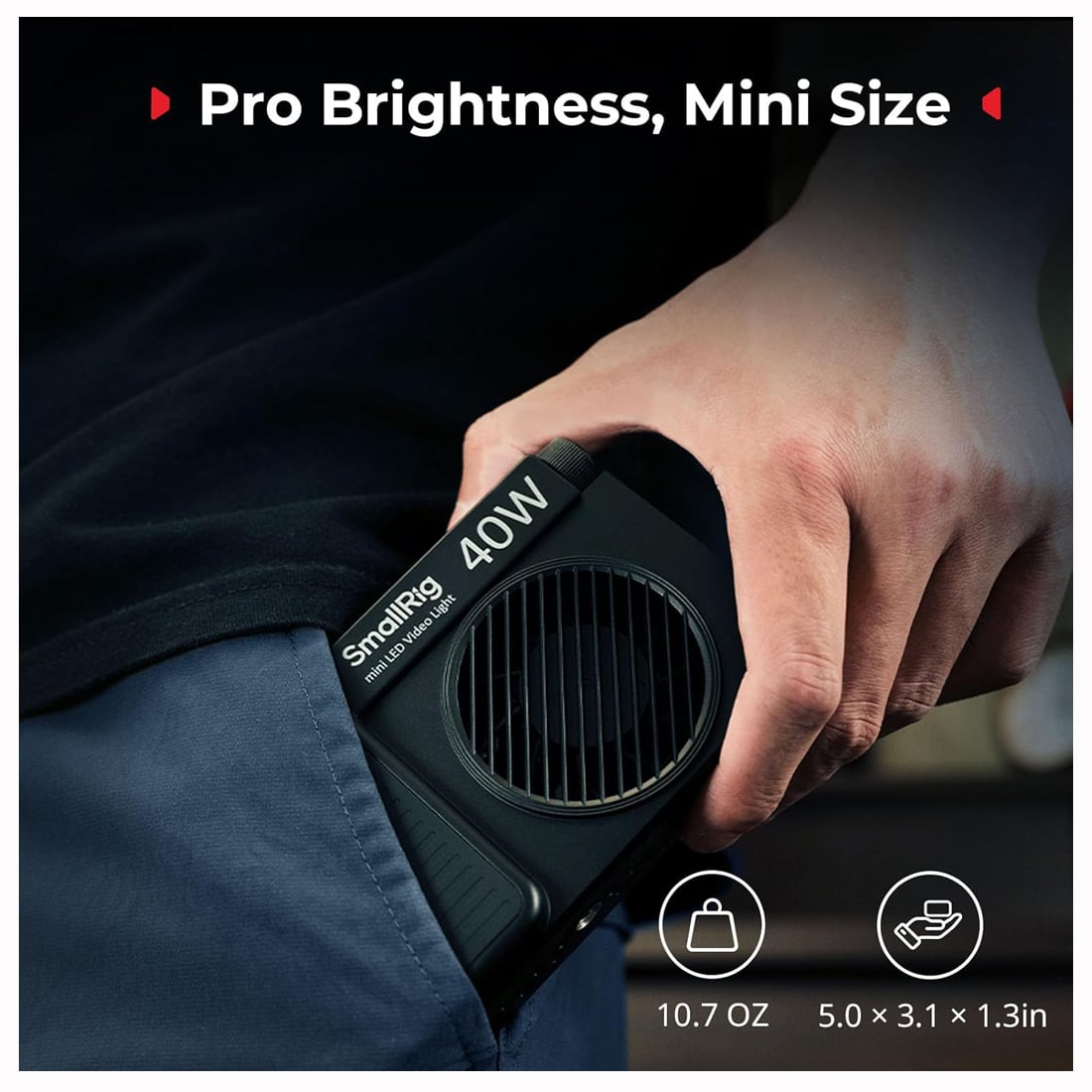 LUZ DE VIDEO LED SMALLRIG RM 40C RGB 40W PARA VIDEO Y FOTOGRAFÍA - 6