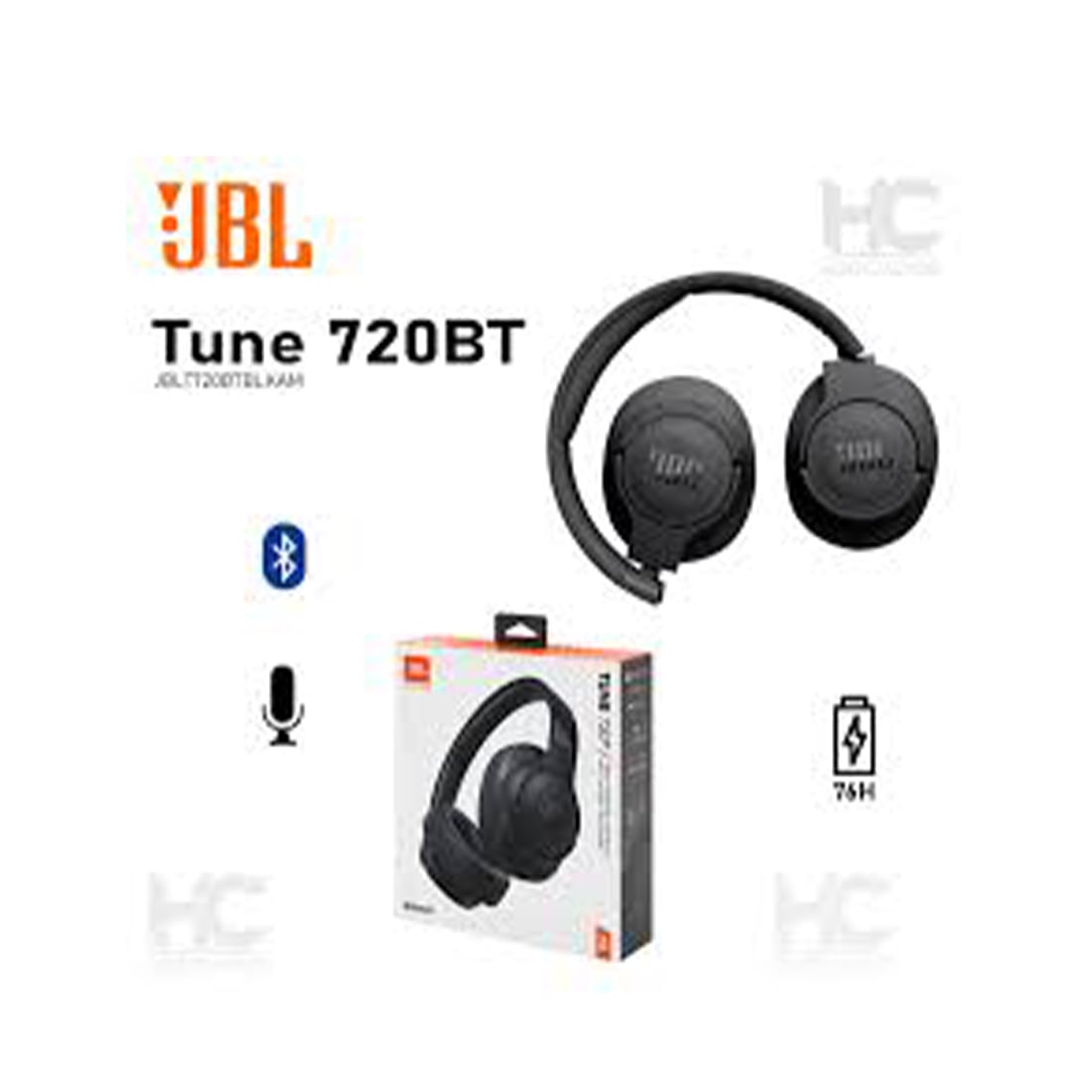 AUDIFONO JBL TUNE 720BT - 76 HRS - BLACK - 2