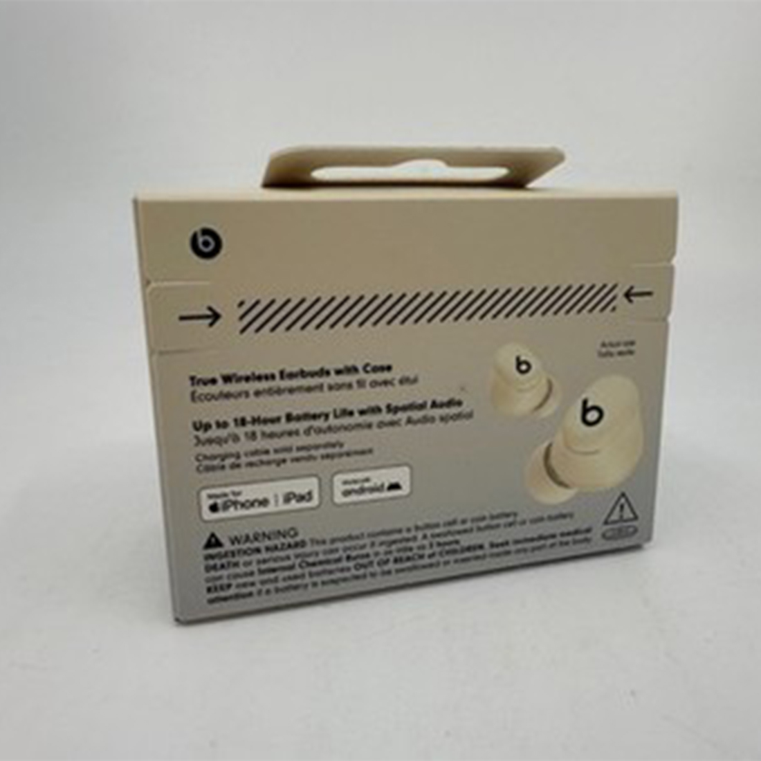 AUDIFONO BEATS SOLO BUDS - IN EAR - 18HRS - MARFIL - 3