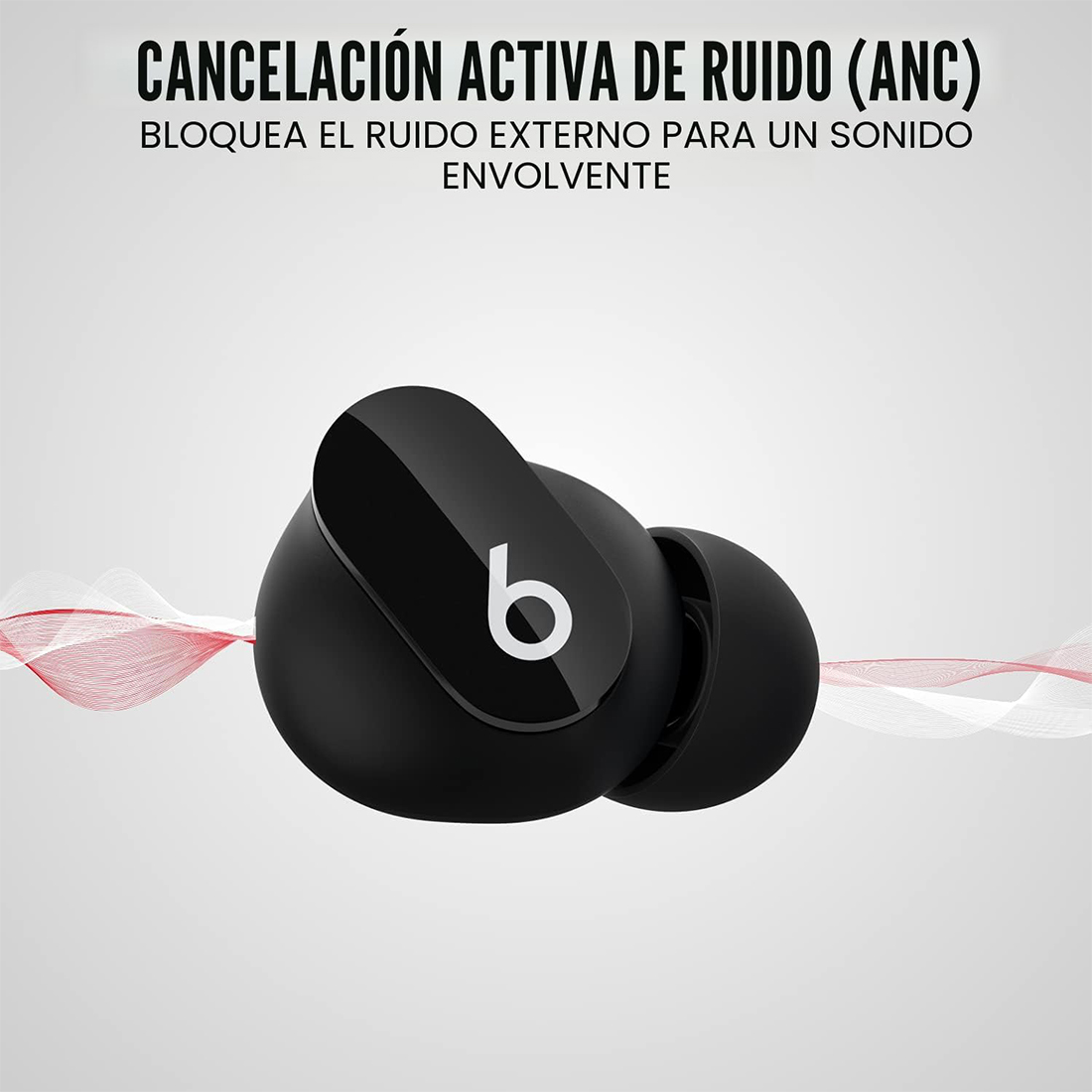 AUDIFONO BEATS STUDIO BUDS ANC - 24HRS - IN EAR - NEGRO - 6