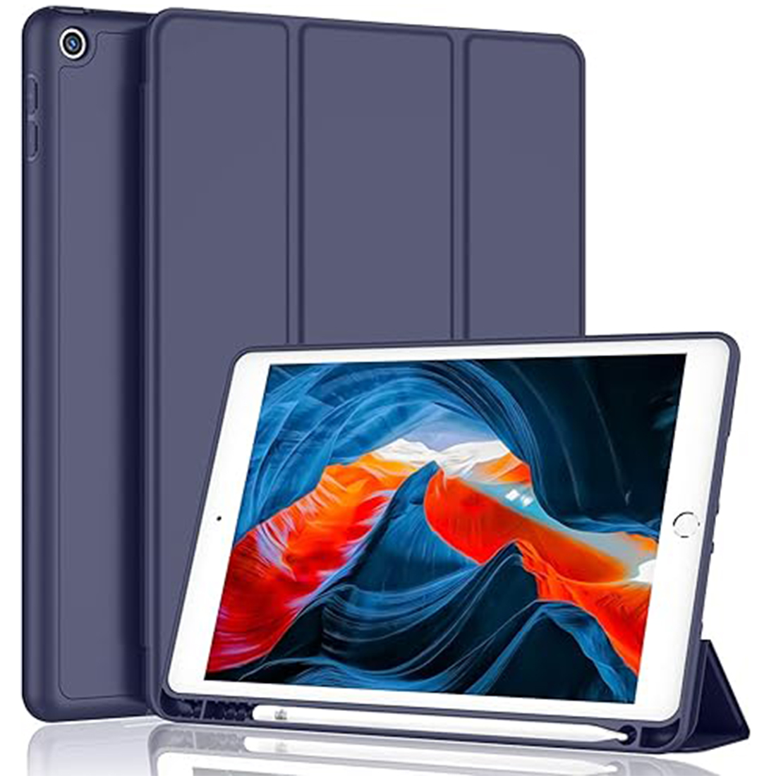FUNDA PROTECTOR SMART CASE IPAD 10.2' (7MA, 8VA Y 9NA GEN) - AZUL OSCURO - 1