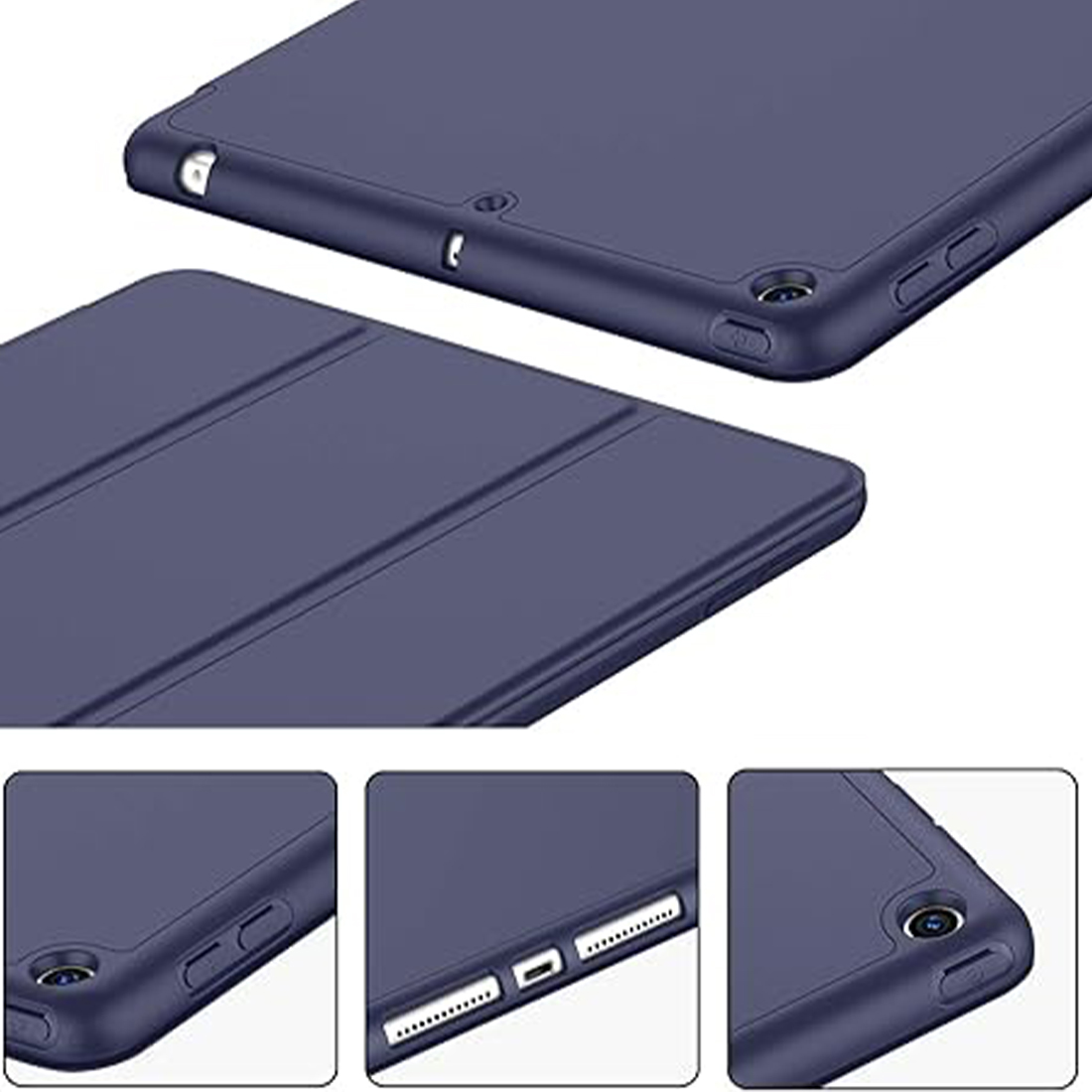 FUNDA PROTECTOR SMART CASE IPAD 10.2' (7MA, 8VA Y 9NA GEN) - AZUL OSCURO - 4