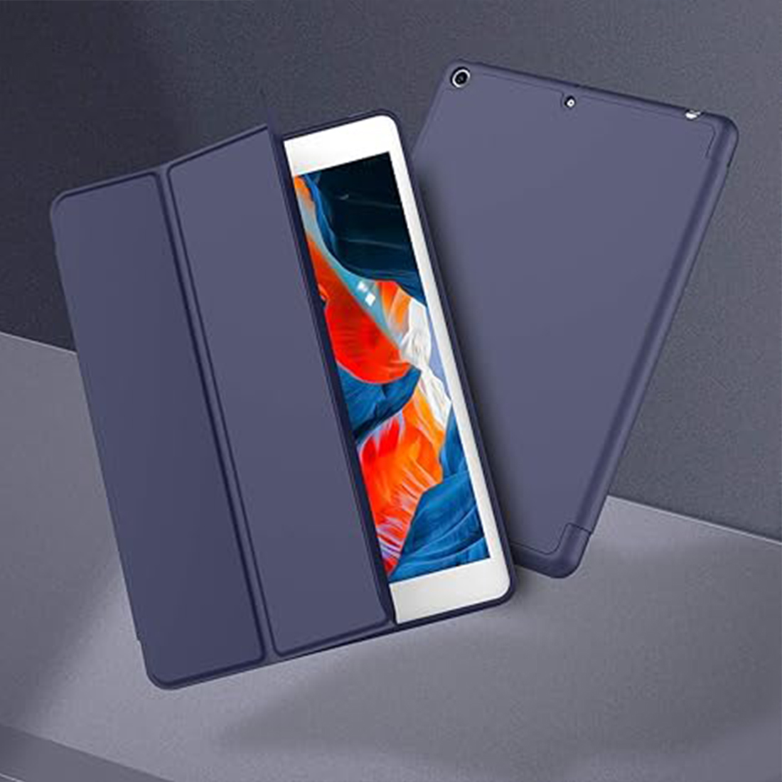 FUNDA PROTECTOR SMART CASE IPAD 10.2' (7MA, 8VA Y 9NA GEN) - AZUL OSCURO - 6