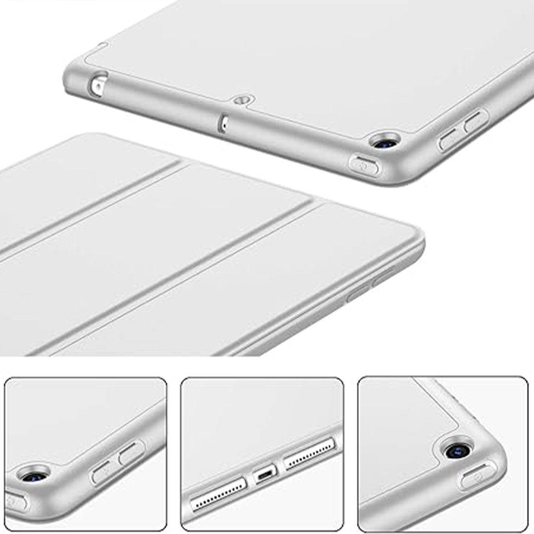 FUNDA PROTECTOR SMART CASE IPAD 10.2' (7MA, 8VA Y 9NA GEN) - GRIS - 4