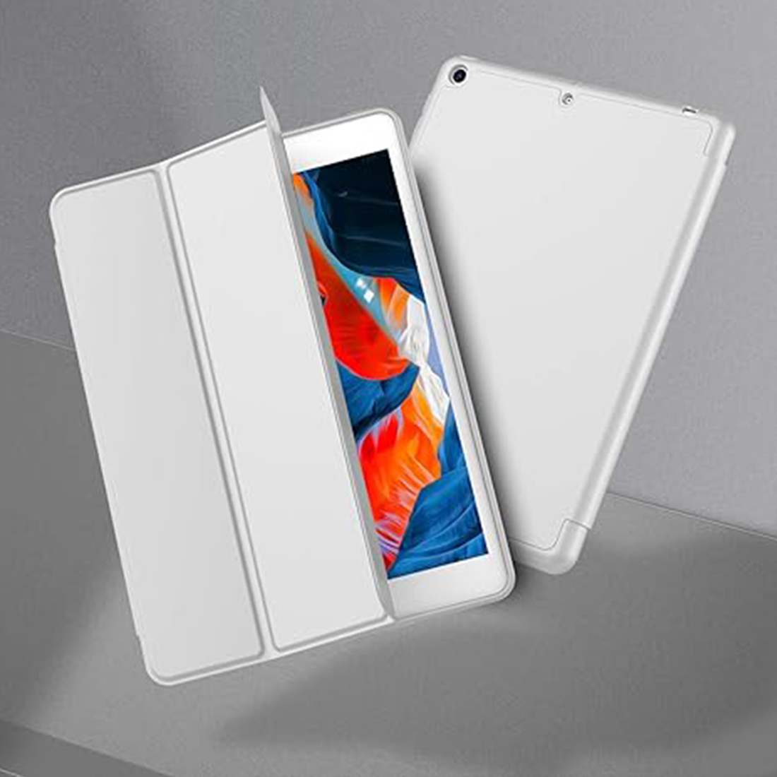 FUNDA PROTECTOR SMART CASE IPAD 10.2' (7MA, 8VA Y 9NA GEN) - GRIS - 6