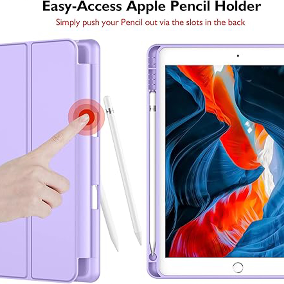 FUNDA PROTECTOR SMART CASE IPAD 10.2' (7MA, 8VA Y 9NA GEN) - LILA - 2
