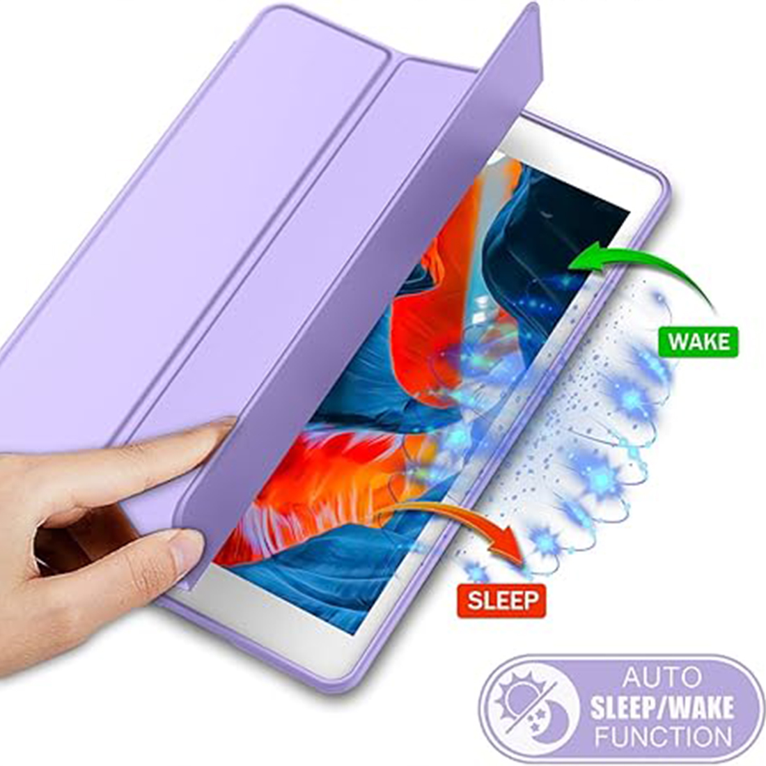 FUNDA PROTECTOR SMART CASE IPAD 10.2' (7MA, 8VA Y 9NA GEN) - LILA - 3