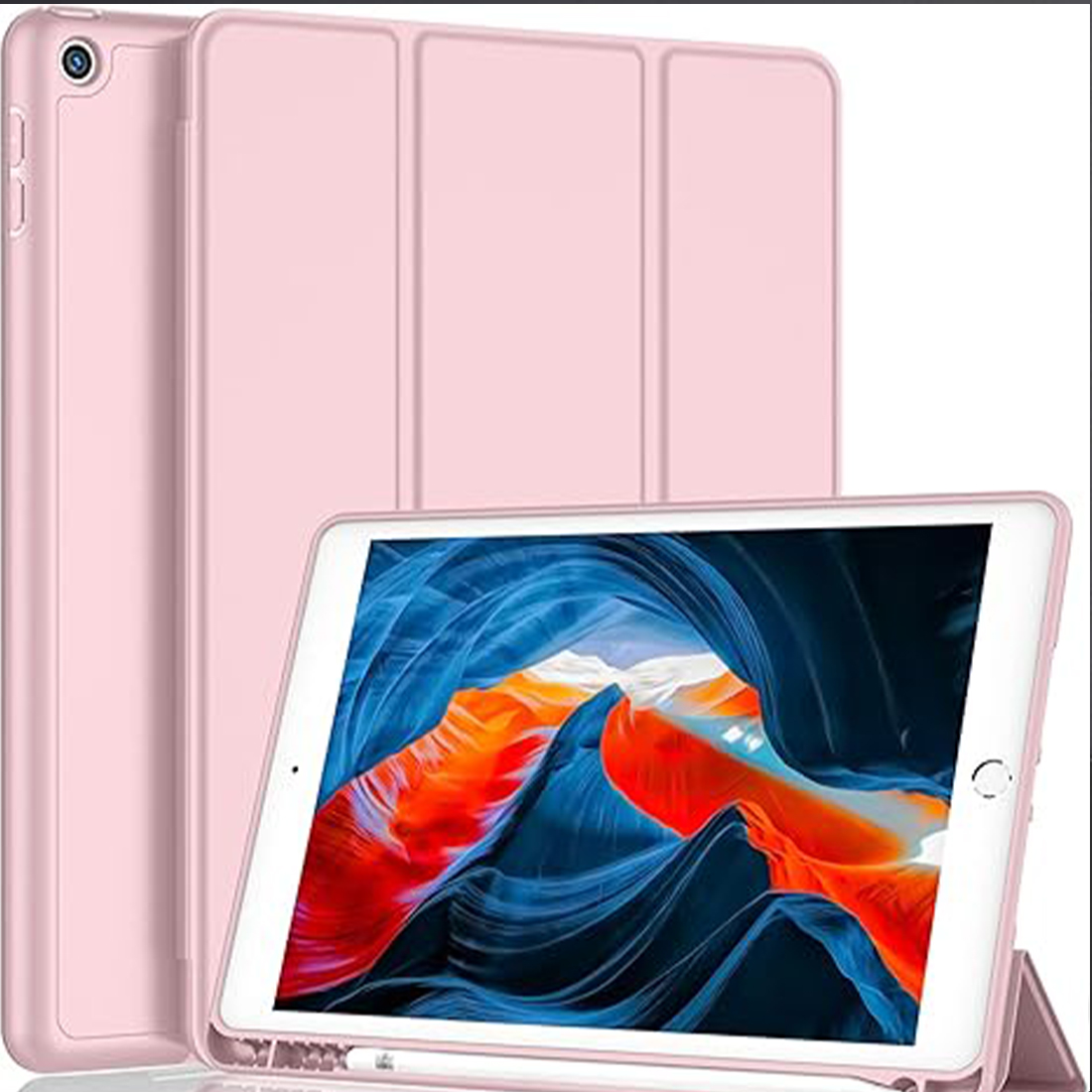 FUNDA PROTECTOR SMART CASE IPAD 10.2' (7MA, 8VA Y 9NA GEN) - ROSADO - 1