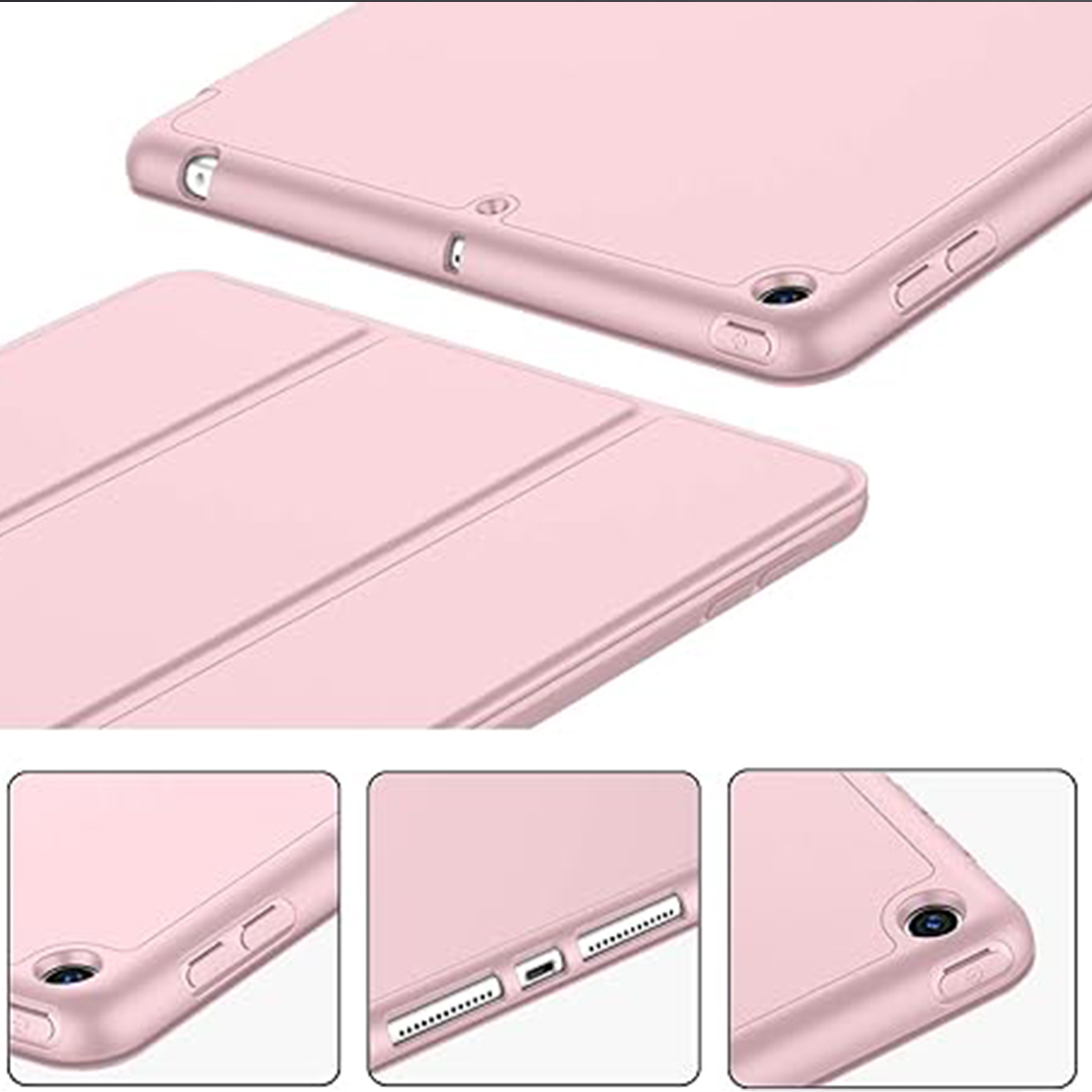 FUNDA PROTECTOR SMART CASE IPAD 10.2' (7MA, 8VA Y 9NA GEN) - ROSADO - 4