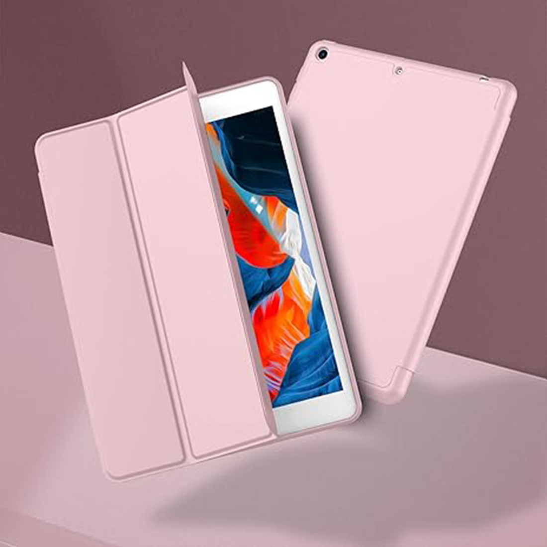 FUNDA PROTECTOR SMART CASE IPAD 10.2' (7MA, 8VA Y 9NA GEN) - ROSADO - 6