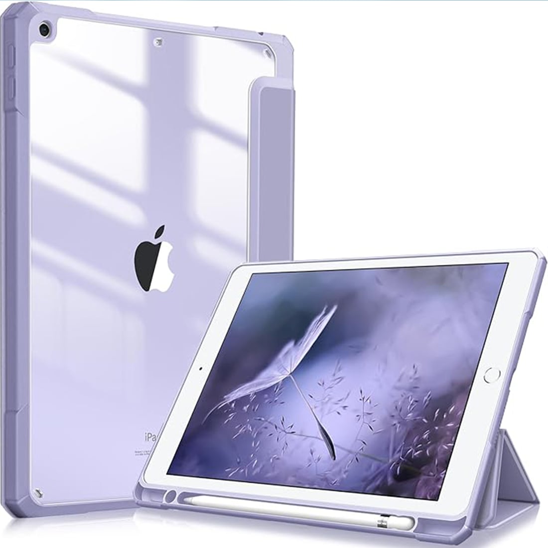 FUNDA CASE PROTECTOR HIBRIDO PARA IPAD 10.2' (7MA, 8VA Y 9NA GEN) - LAVANDA - 1