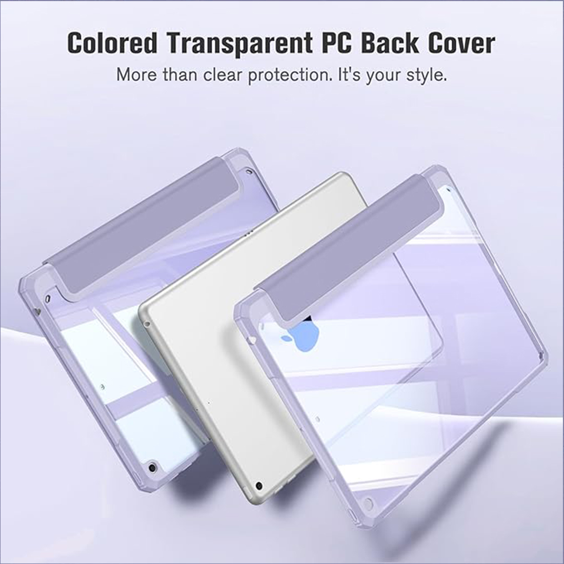 FUNDA CASE PROTECTOR HIBRIDO PARA IPAD 10.2' (7MA, 8VA Y 9NA GEN) - LAVANDA - 4