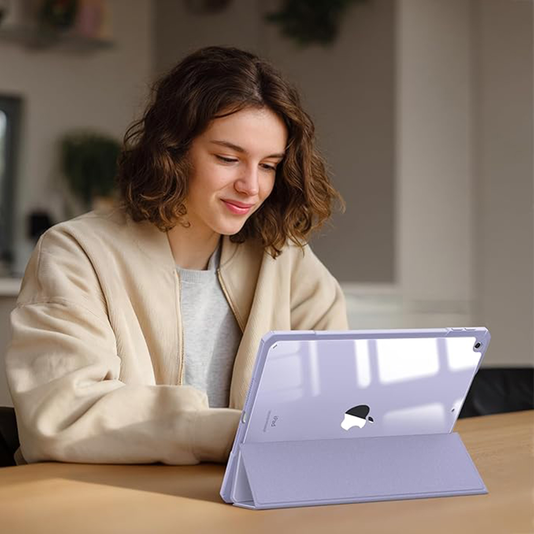 FUNDA CASE PROTECTOR HIBRIDO PARA IPAD 10.2' (7MA, 8VA Y 9NA GEN) - LAVANDA - 5