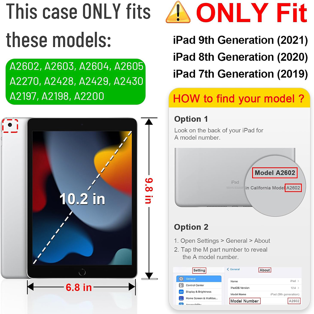FUNDA CASE PROTECTOR GIRATORIO IMANTADO PARA IPAD 10.2' (7MA, 8VA Y 9NA GEN) - AZUL OSCURO - 9