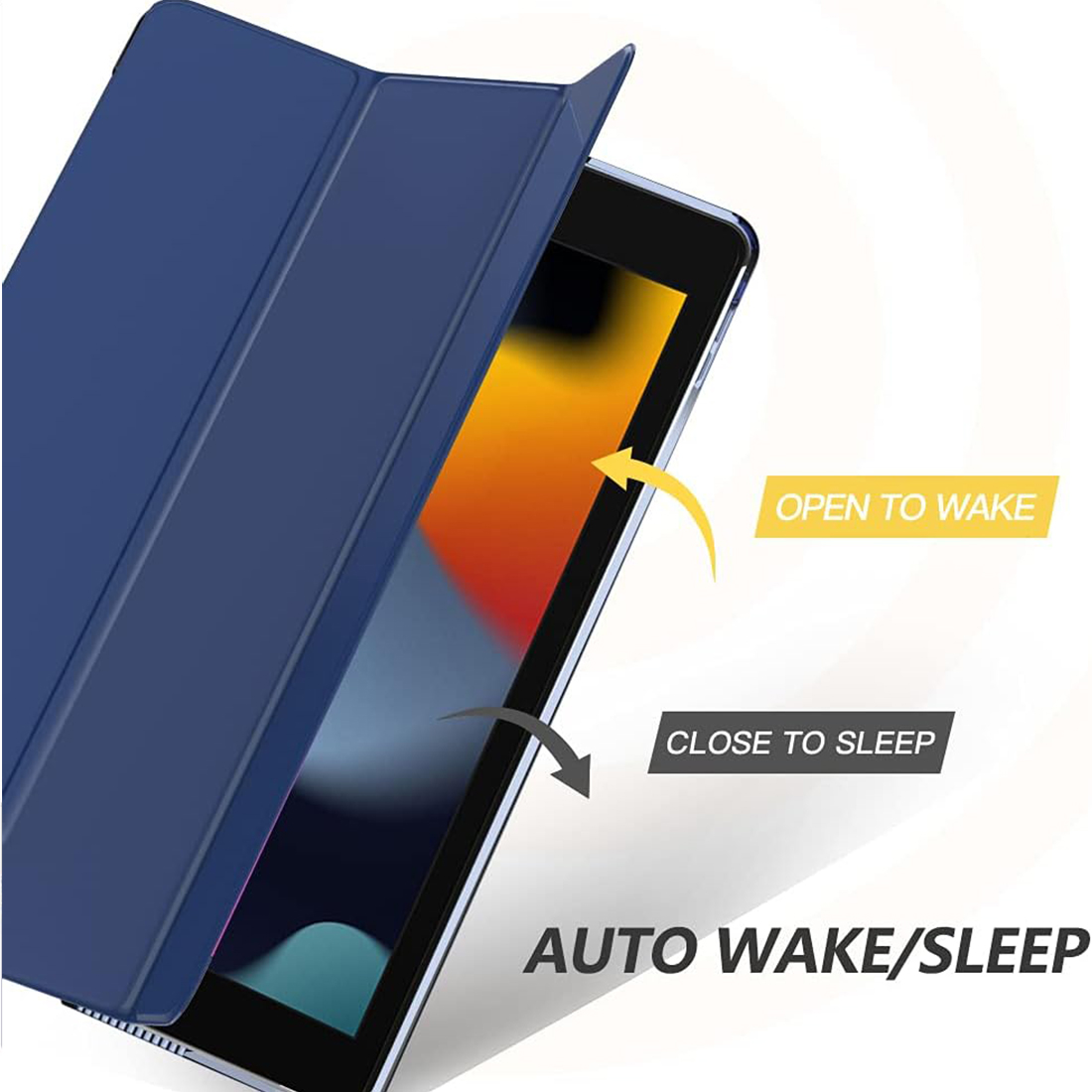 FUNDA CASE PROTECTOR SLIM PARA IPAD 10.2' (7MA, 8VA Y 9NA GEN) - AZUL OSCURO - 4