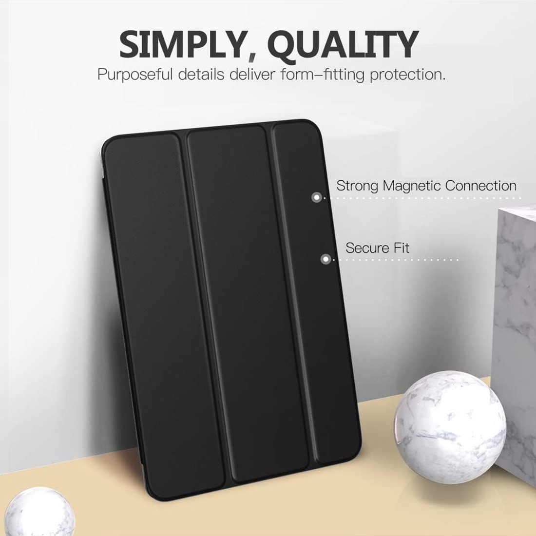 FUNDA CASE PROTECTOR SLIM PARA IPAD 10.2' (7MA, 8VA Y 9NA GEN) - NEGRO - 2