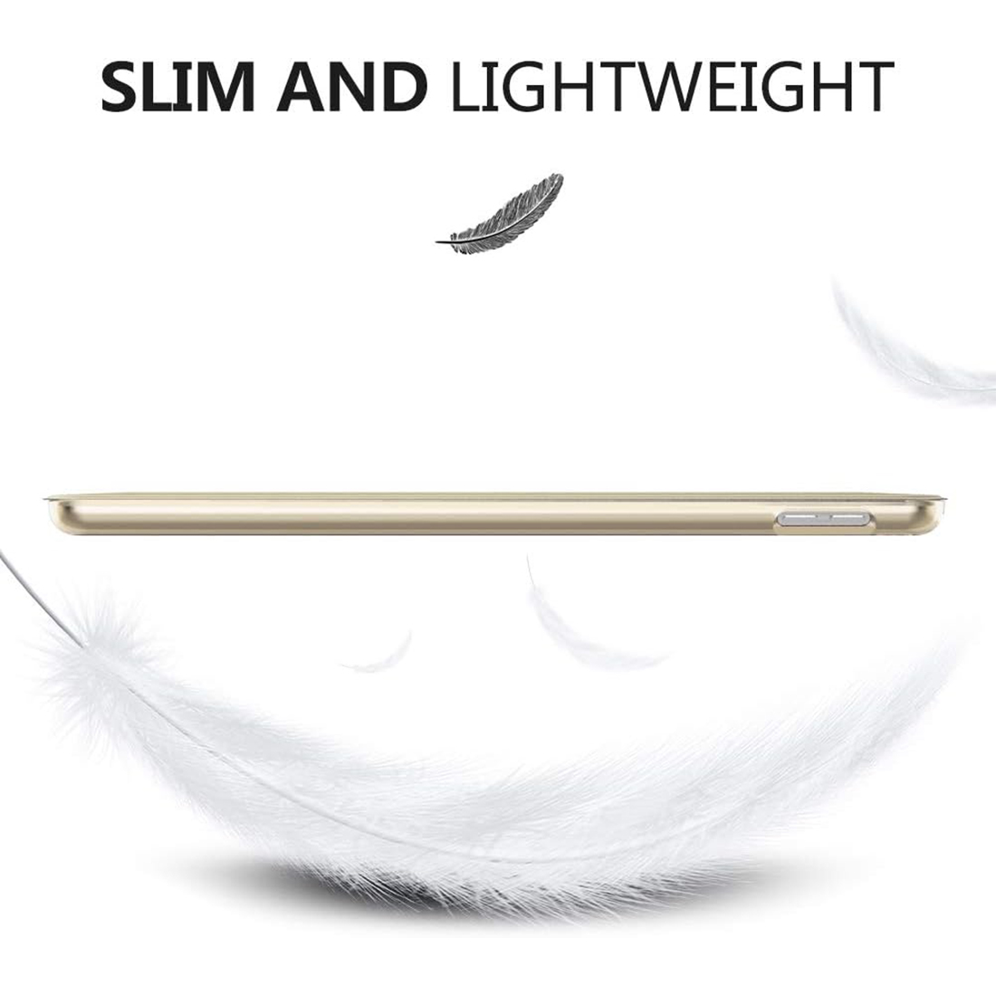 FUNDA CASE PROTECTOR SLIM PARA IPAD 10.2' (7MA, 8VA Y 9NA GEN) - DORADO - 7