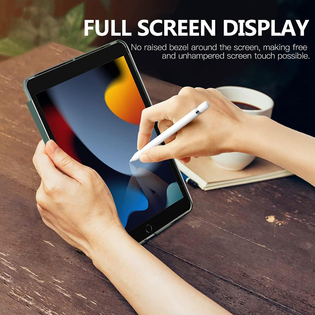 FUNDA CASE PROTECTOR SLIM PARA IPAD 10.2' (7MA, 8VA Y 9NA GEN) - VERDE OSCURO - 6