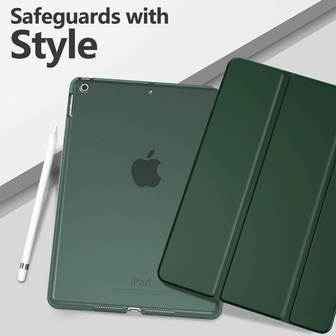 FUNDA CASE PROTECTOR SLIM PARA IPAD 10.2' (7MA, 8VA Y 9NA GEN) - VERDE OSCURO - 8