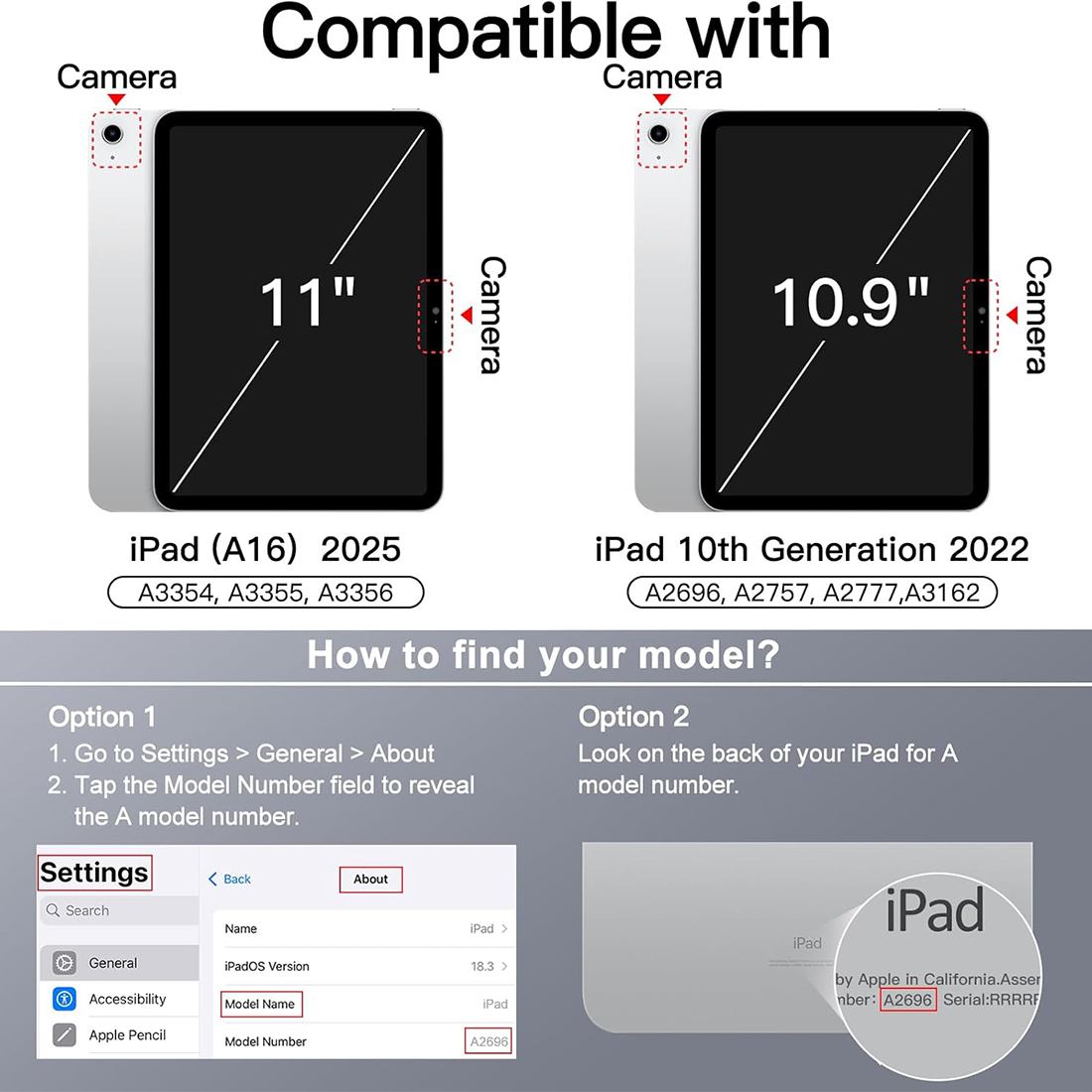 FUNDA CASE PROTECTOR HIBRIDO IMANTADO PARA IPAD A16 IPAD A16 (2025) IPAD 10 (2022) - GRAY - 2