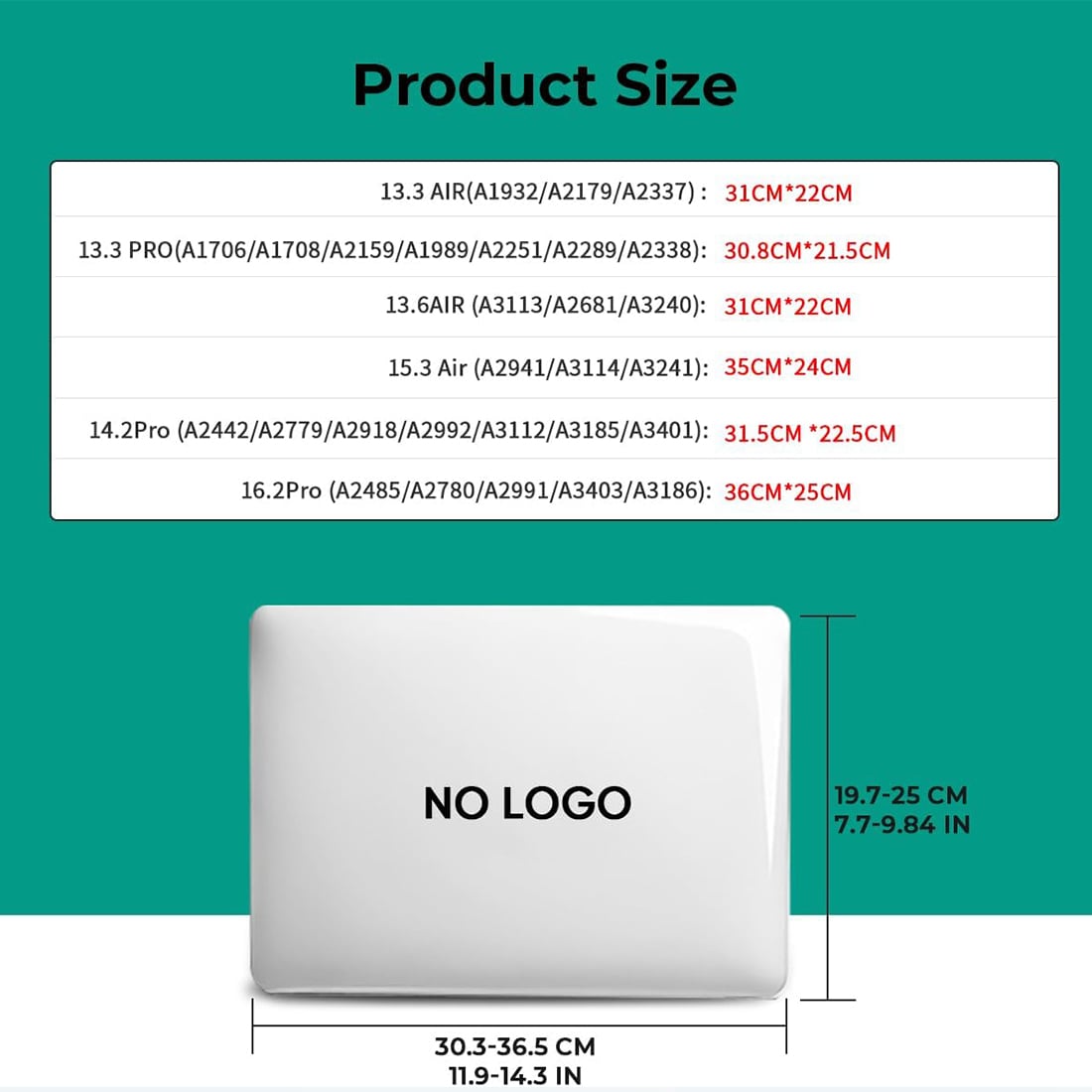 FUNDA CASE PROTECTOR ACRILICO MACBOOCK AIR 13.3 CHIP M1 (MODELOS: A2337/A2179/A1932) - TRANSPARENTE - 5