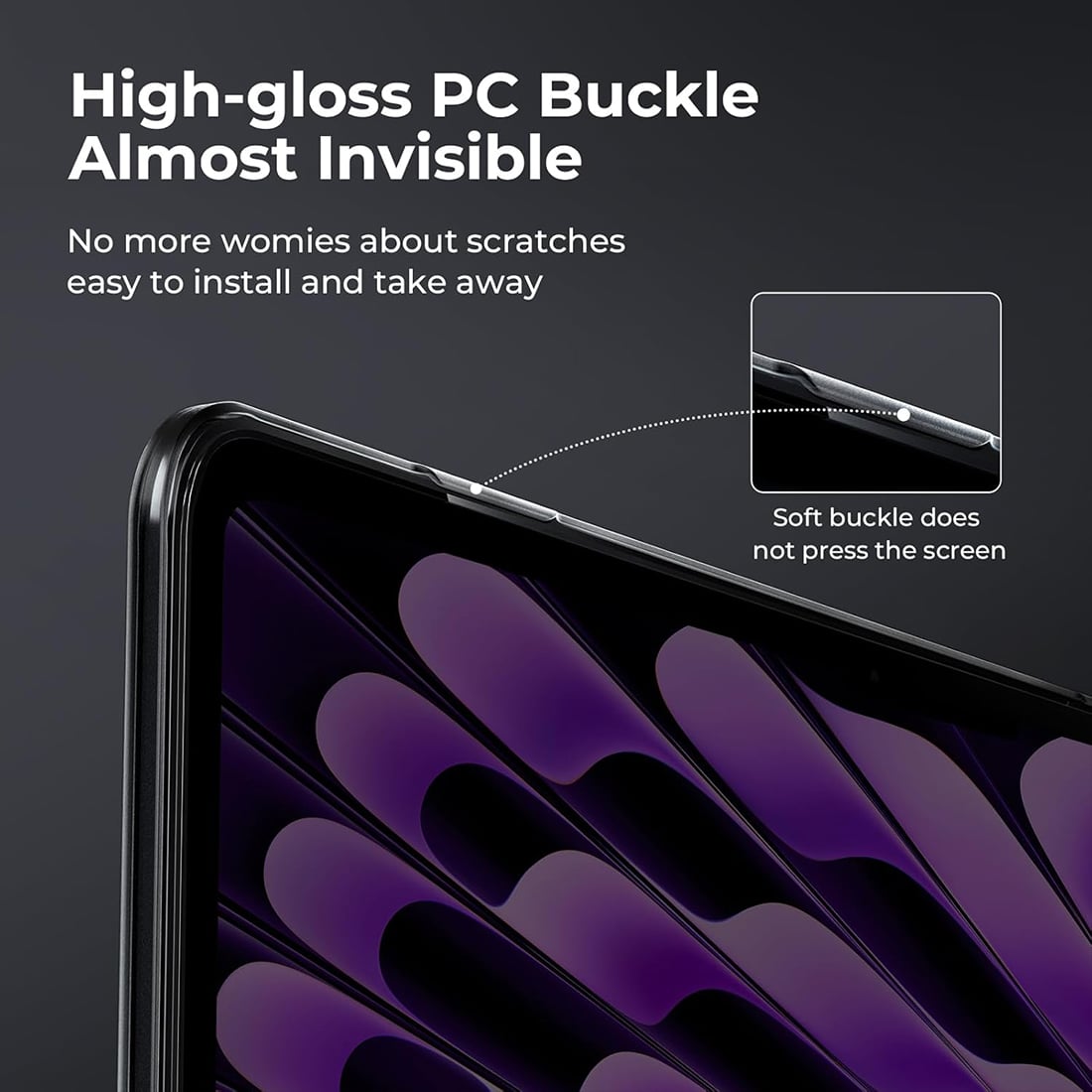 FUNDA CASE PROTECTOR ACRILICO MACBOOCK AIR 13.6 CHIP M2/M3/M4/M5 (2022/2026) - NEGRO MATE - 4