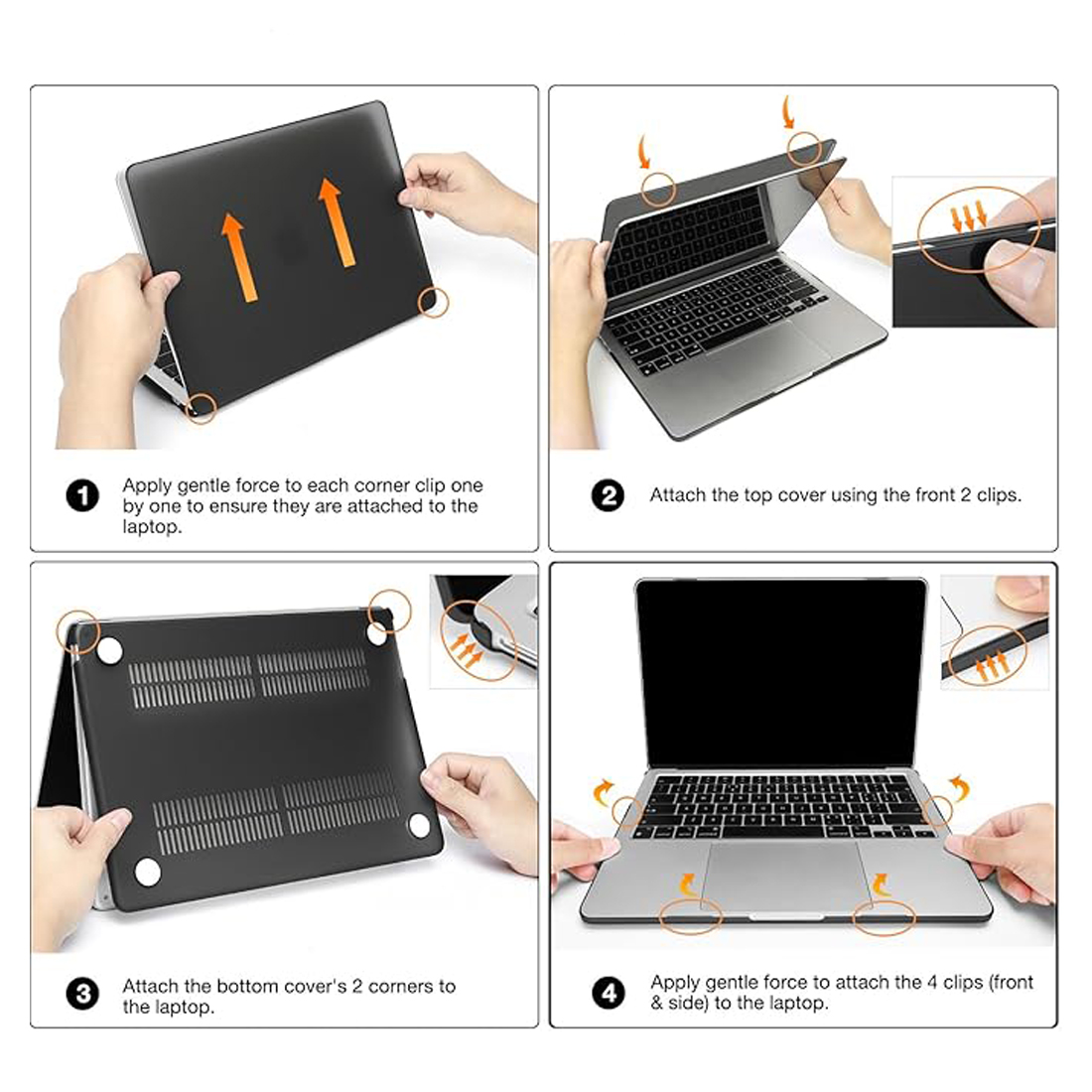 FUNDA CASE PROTECTOR ACRILICO MACBOOCK AIR 13.6 CHIP M2/M3/M4/M5 (2022/2026) - BLANCO MATE - 5